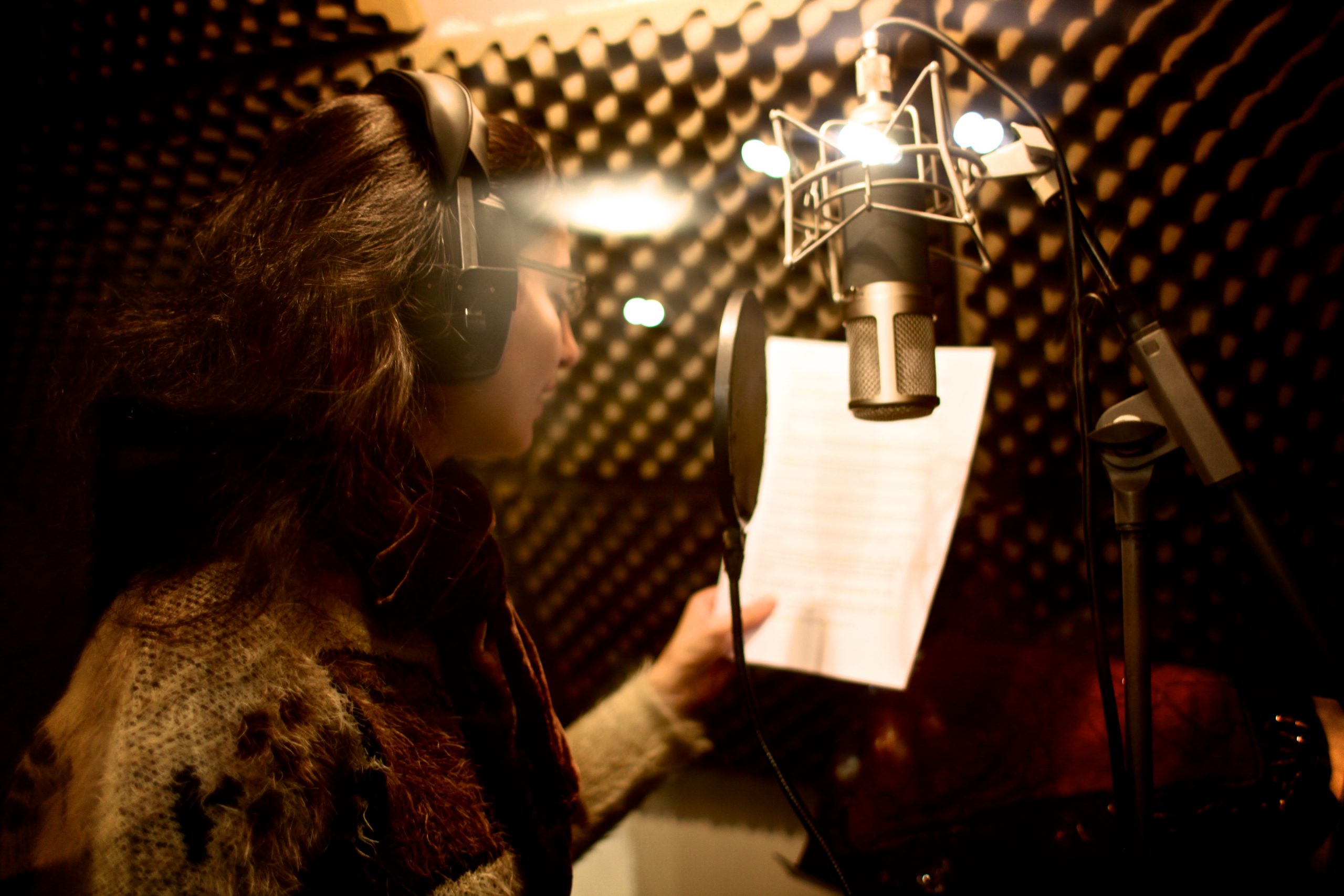 Voice over recording